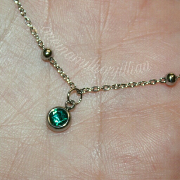 RESTOCK Stainless Steel Birthstone Ankle Bracelet - Picture 3 of 3